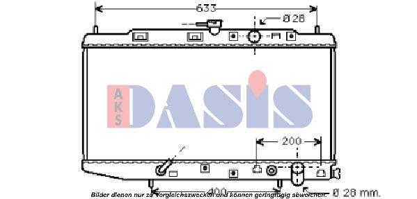 AKS DASIS Jäähdytin,moottorin jäähdytys 100331N